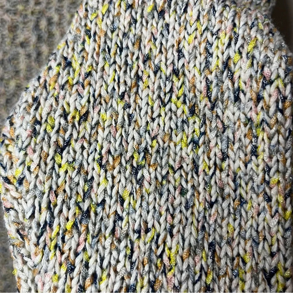 NATURALS D&CO Metallic Open Knit Drop Shoulder Sweater - Picture 10 of 11